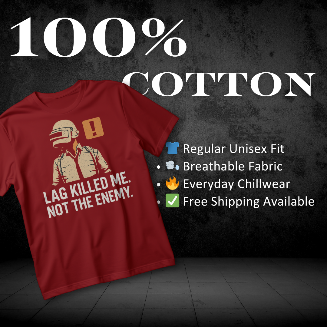 LAG KILLED ME – Ultimate Gamer Rage Tee
