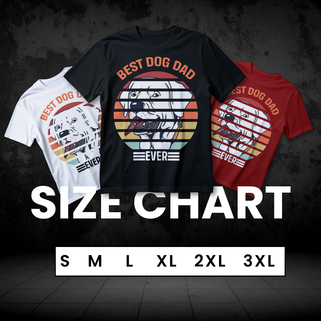 BEST DOG DAD EVER – Retro Gold T-Shirt
