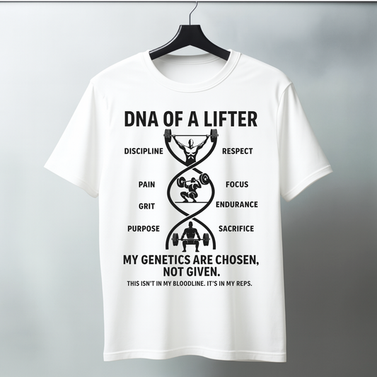 DNA of a Lifter – Motivational Gym Tee Regular T-Shirt