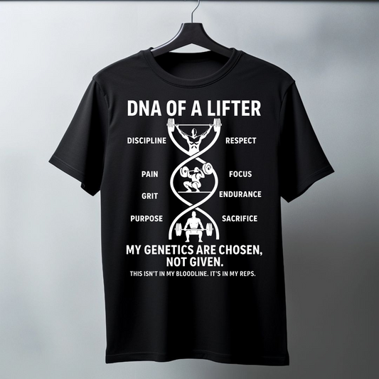 DNA of a Lifter – Motivational Gym Tee Regular T-Shirt