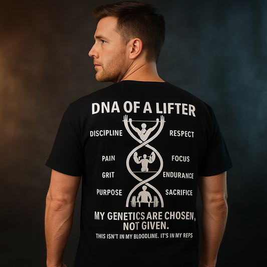 DNA of a Lifter – Oversized Motivational Gym Tee